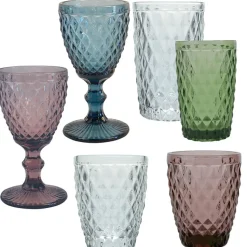 Fabrique de Styles Gobelet en verre transparent 22cl - Diamond* Verres À Eau Et Gobelets