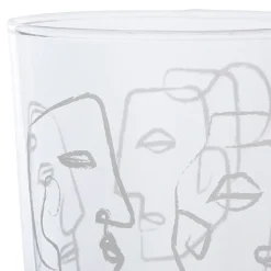 Fabrique de Styles Gobelet visage bodega 35.5cl en verre* Verres À Eau Et Gobelets
