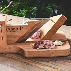 Fabrique de Styles Guillotine à saucisson en hêtre* Ustensibles De Cuisine