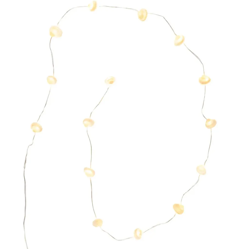 Fabrique de Styles Guirlande avec led coquillage l130cm* Déco Lumineuse