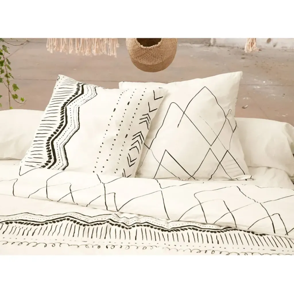 Fabrique de Styles Housse de couette 240x220 cm et 2 taies d'oreiller 60x60cm berbère - Gaia* Housses De Couette