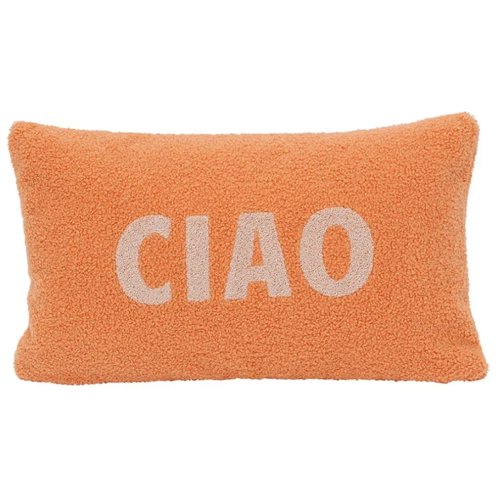 Fabrique de Styles Housse de coussin en bouclettes Corail 50x30cm - Funny* Coussins Et Housses