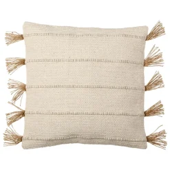 Fabrique de Styles Housse de coussin en coton et jute écru 45x45cm - Kolore* Coussins Et Housses