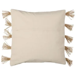 Fabrique de Styles Housse de coussin en coton et jute écru 45x45cm - Kolore* Coussins Et Housses