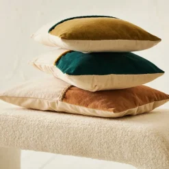 Fabrique de Styles Housse de coussin en coton et beige 50x30cm - Manarola* Coussins Et Housses