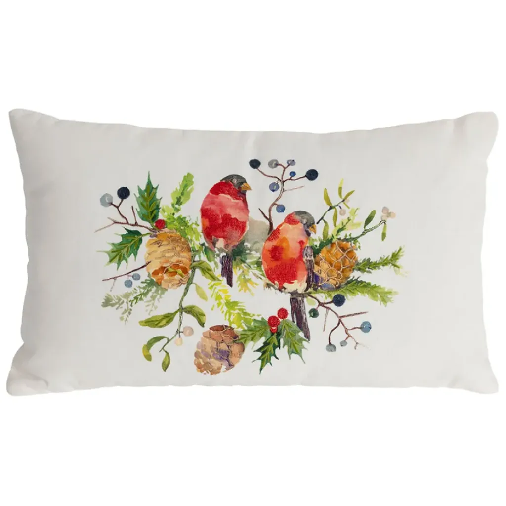 Fabrique de Styles Housse de coussin en coton 50x30cm - Rouge-Gorge* Coussins Et Housses