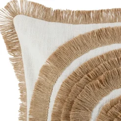 Fabrique de Styles Housse de coussin en coton et jute 45x45cm - Cordine* Coussins Et Housses