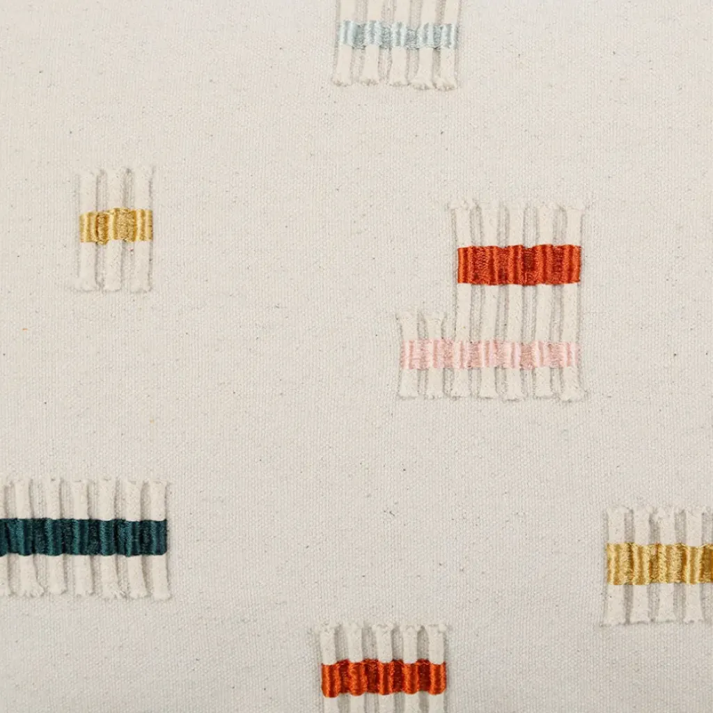 Fabrique de Styles Housse de coussin en coton brodée 50x30cm - Patchuca* Coussins Et Housses