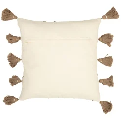 Fabrique de Styles Housse de coussin motif irrégulier écru et 45x45cm -blue sand* Coussins Et Housses