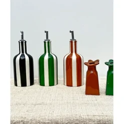 Fabrique de Styles Huilier en faïence rayé h22cm* Ustensibles De Cuisine