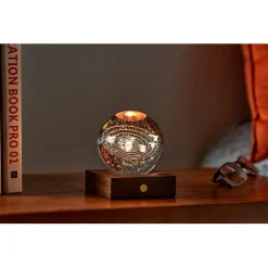 Fabrique de Styles Lampe boule de cristal 3D système solaire* Lampes À Poser