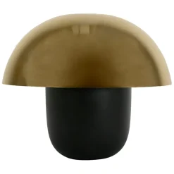 Fabrique de Styles Lampe champignon en fer h35cm noir et doré - Champart* Lampes À Poser