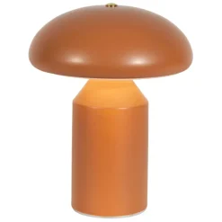 Fabrique de Styles Lampe champignon tactile en fer terracotta h23cm - Arty* Lampes À Poser