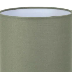 Fabrique de Styles Lampe en bois d'hévéa et coton naturel et h24cm - Filen* Lampes À Poser