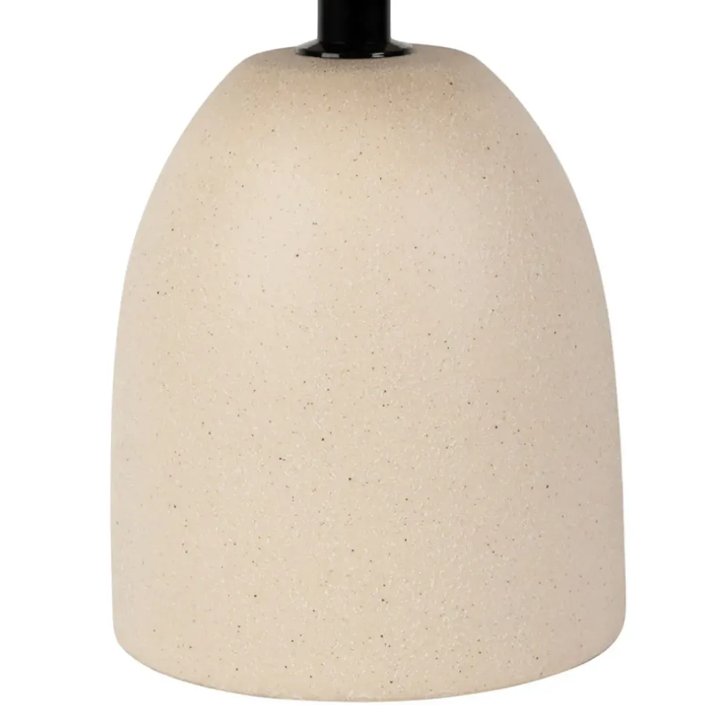Fabrique de Styles Lampe en céramique écru et lin naturel - Jadea* Lampes À Poser