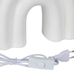 Fabrique de Styles Lampe en céramique et coton h32cm - Organic* Lampes À Poser