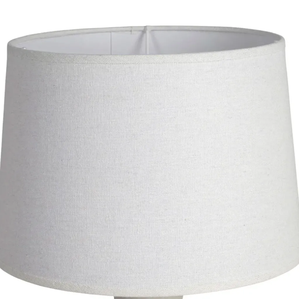Fabrique de Styles Lampe en céramique et lin écru h52cm - Klosen* Lampes À Poser
