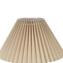 Fabrique de Styles Lampe en céramique et lin écru h40cm - Greeka* Lampes À Poser