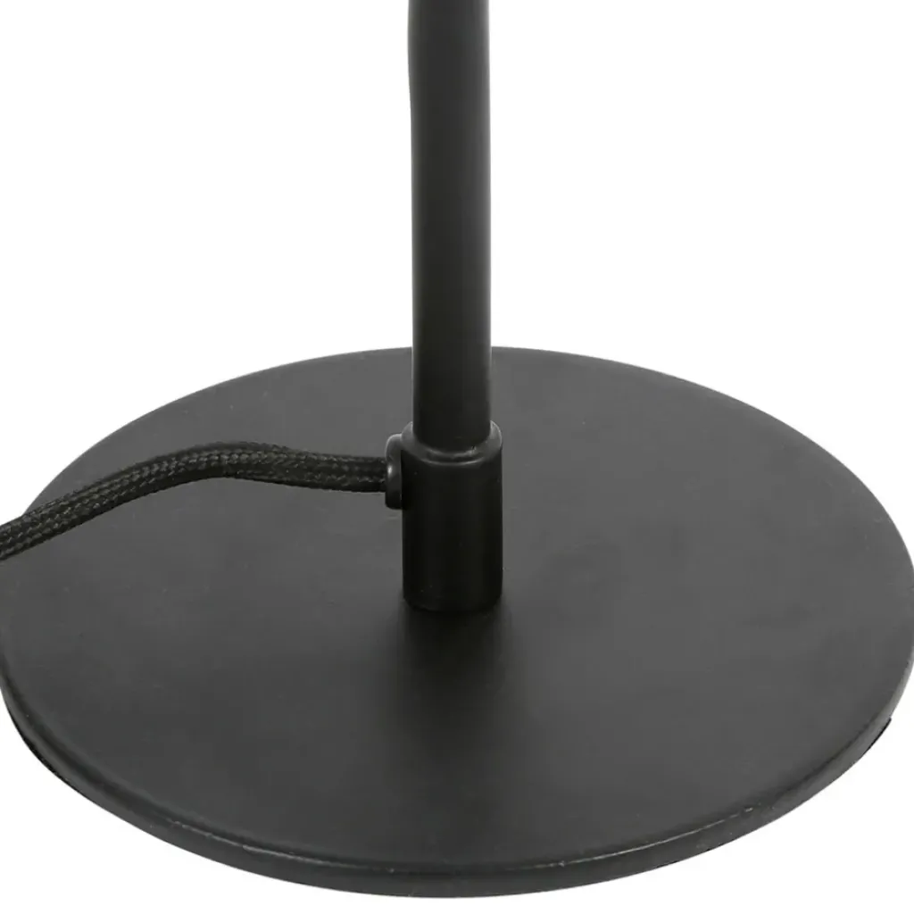 Fabrique de Styles Lampe en fer et coton noir et beige d29xh60cm - Funky* Lampes À Poser