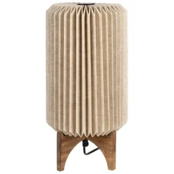 Fabrique de Styles Lampe en manguier et lin h41cm - Fontelo* Lampes À Poser