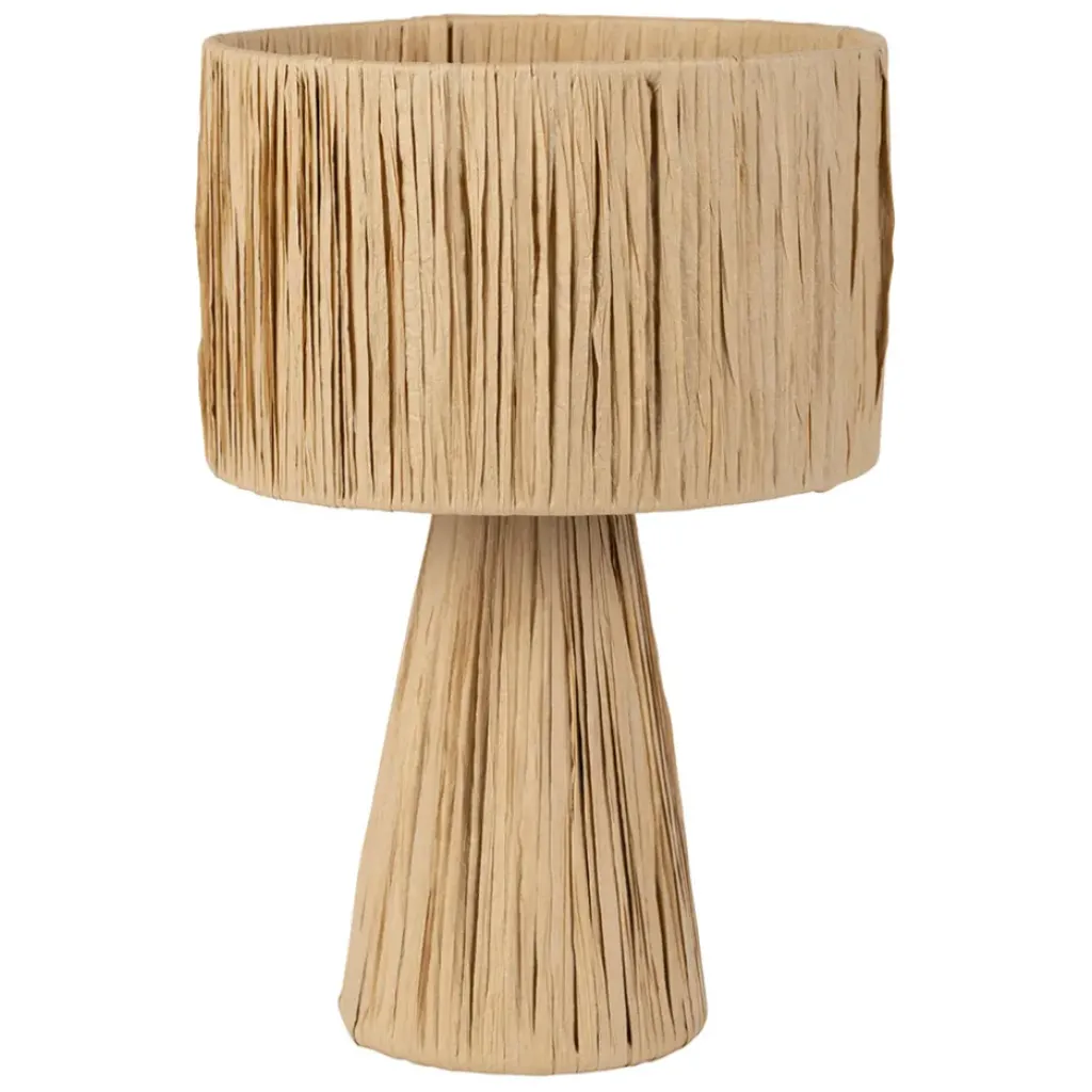 Fabrique de Styles Lampe en raphia et fer h30cm - Organic* Lampes À Poser