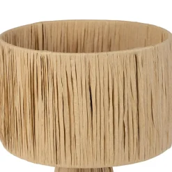 Fabrique de Styles Lampe en raphia et fer h30cm - Organic* Lampes À Poser