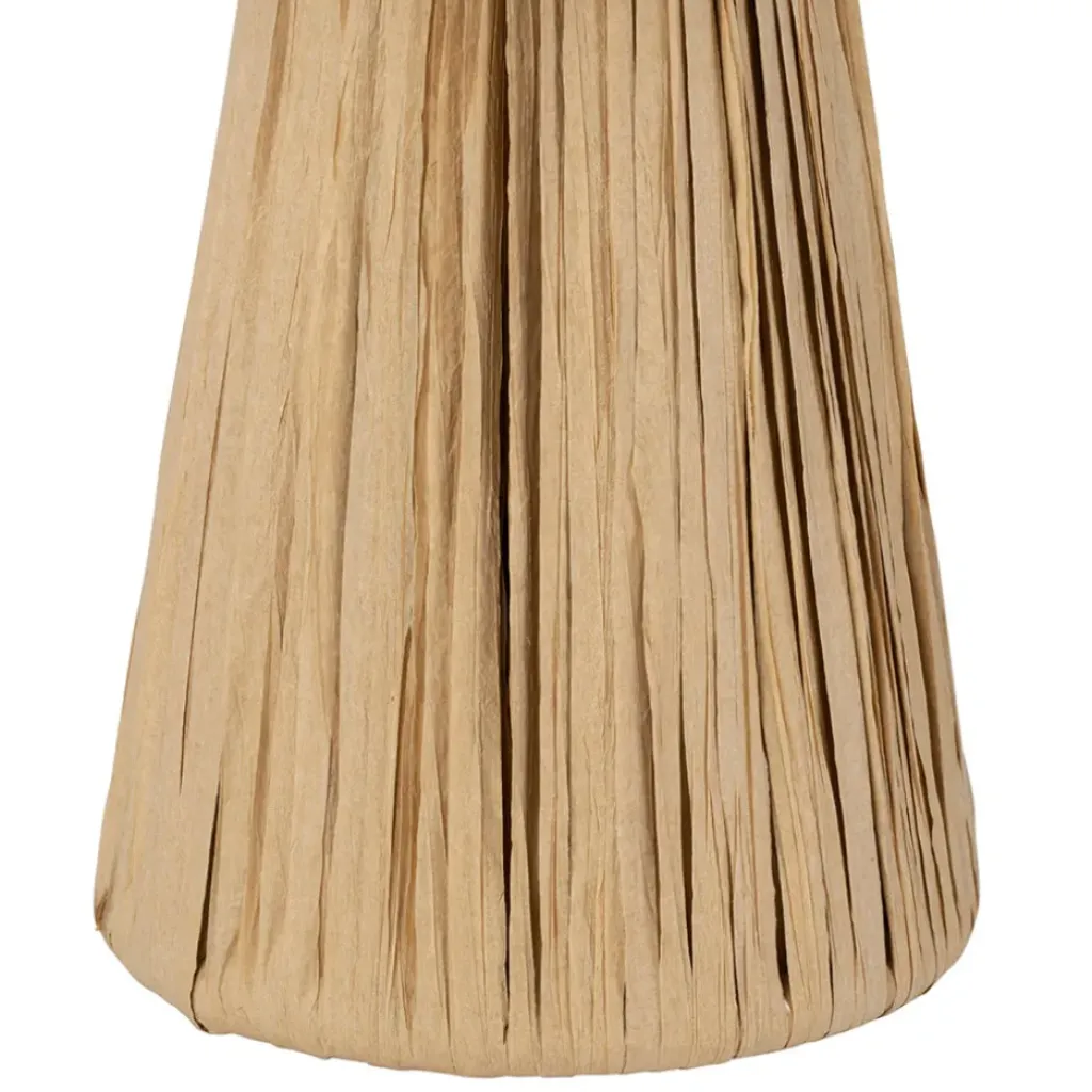 Fabrique de Styles Lampe en raphia et fer h30cm - Organic* Lampes À Poser