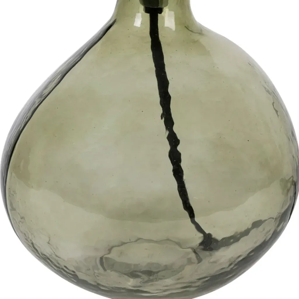 Fabrique de Styles Lampe en verre et jute h46cm - Heliac* Lampes À Poser