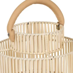 Fabrique de Styles Lanterne en fer et osier h45cm - Pasil* Photophores, Bougeoirs Et Lanternes