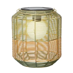 Fabrique de Styles Lanterne solaire en résine tressée h28cm*Enfant Déco, Accessoires Et Rangements|Jardin
