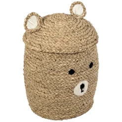 Fabrique de Styles Lot de 2 corbeilles en jonc de mer d31.5xh45cm - Famille* Paniers Et Corbeilles