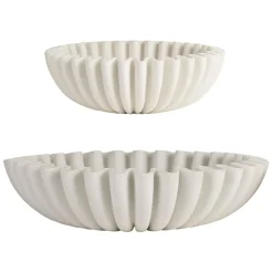 Fabrique de Styles Lot de 2 coupes en résine écru - Romancero* Petits Objets Déco