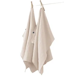 Fabrique de Styles Lot de 2 essuie-mains en gaze de coton unie pampa 50x70cm - Gaia* Torchons, Tabliers Et Maniques