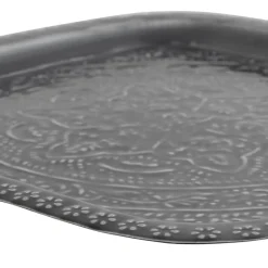 Fabrique de Styles Lot de 2 plateaux en fer 41x41cm - Arabise* Plateaux