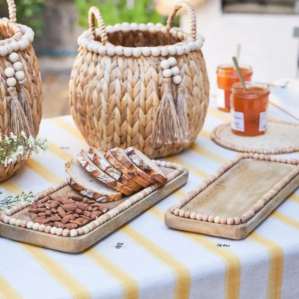 Fabrique de Styles Lot de 2 plats en manguier - Eté A La Mer* Plats Et Saladiers