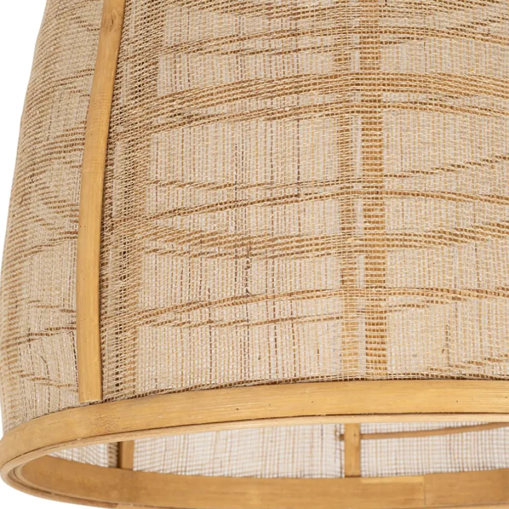 Fabrique de Styles Lot de 2 suspensions en lin et bambou non électrifiée - Plaka* Suspensions