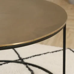 Fabrique de Styles Lot de 2 table gigogne en aluminium et fer - Felia* Table Basses