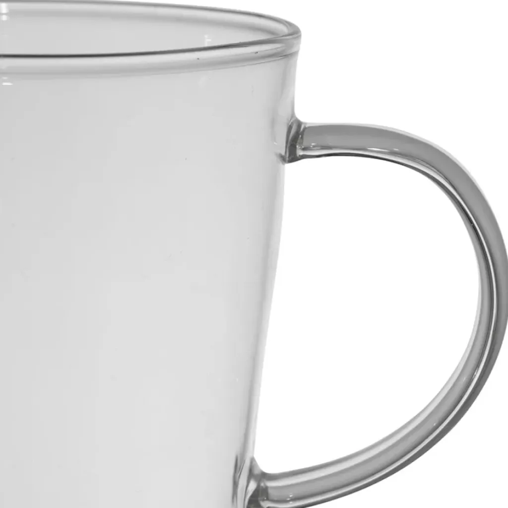 Fabrique de Styles Lot de 4 tasses a thé love en verre 35cl - Colorea* Tasses Et Mugs