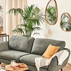 Fabrique de Styles Miroir asymetrique en manguier 66x62cm - Hervea* Miroirs