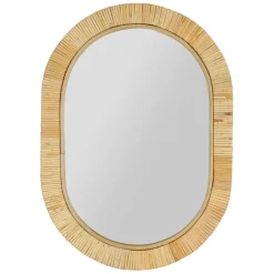Fabrique de Styles Miroir en rotin et mdf 40x55cm - Tulum* Miroirs