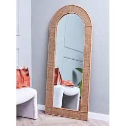 Fabrique de Styles Miroir en rotin 70xh160.5cm - Tamba* Miroirs