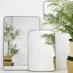 Fabrique de Styles Miroir rectangle en fer h123.5m - Kerian* Miroirs