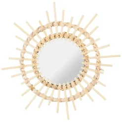 Fabrique de Styles Miroir rotin d25cm* Miroirs