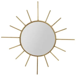 Fabrique de Styles Miroir soleil en laiton 20x20cm - Jolinio* Miroirs