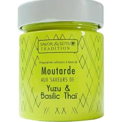 Fabrique de Styles Moutarde saveur yuzu et basilic thai* Condiments Et Épices