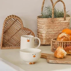 Fabrique de Styles Mug Pingouin en grès moucheté 35cl - Sweetdream* Tasses Et Mugs