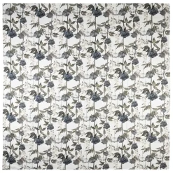 Fabrique de Styles Nappe en coton gris vert 320x160cm - Rose noire* Nappes