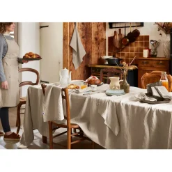 Fabrique de Styles Nappe rectangle en lin lavé 170x250cm - Soline* Nappes