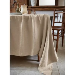 Fabrique de Styles Nappe rectangle en lin lavé 170x250cm - Soline* Nappes