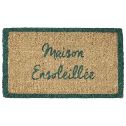 Fabrique de Styles Paillasson maison ensoleillée bleu 73x43cm* Paillassons